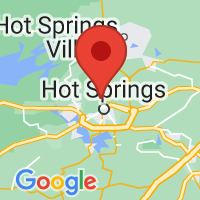 Map of Hot Springs National Park, AR US